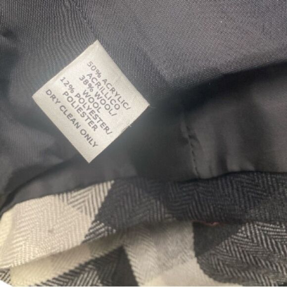 NINE & CO blk white grey printed jacket coat // XL - Picture 2 of 8